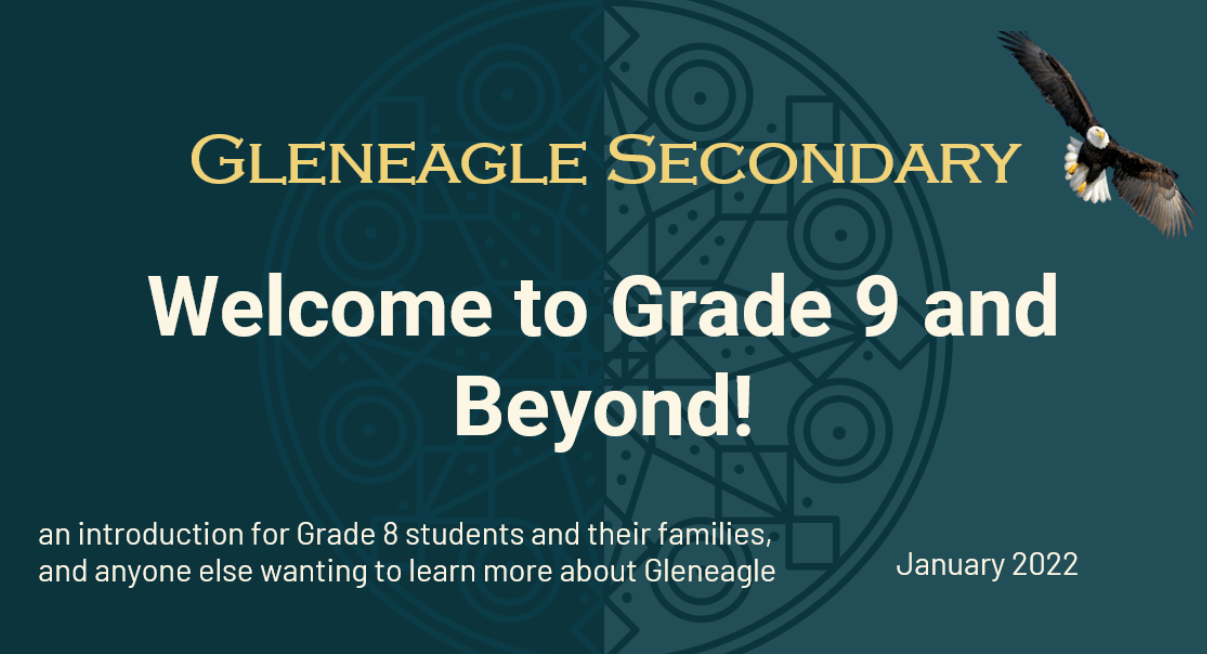 Welcome to Grade 9 & Beyond!