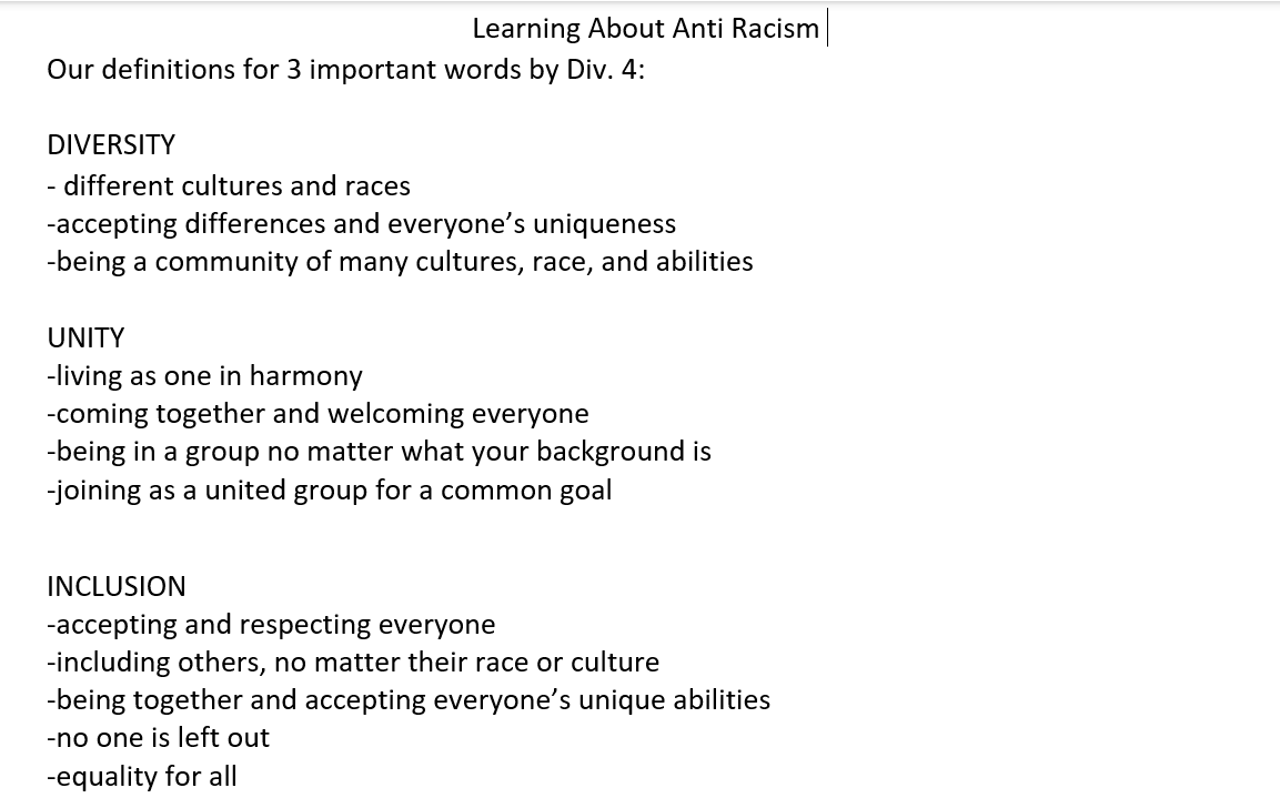 Learning About Racism