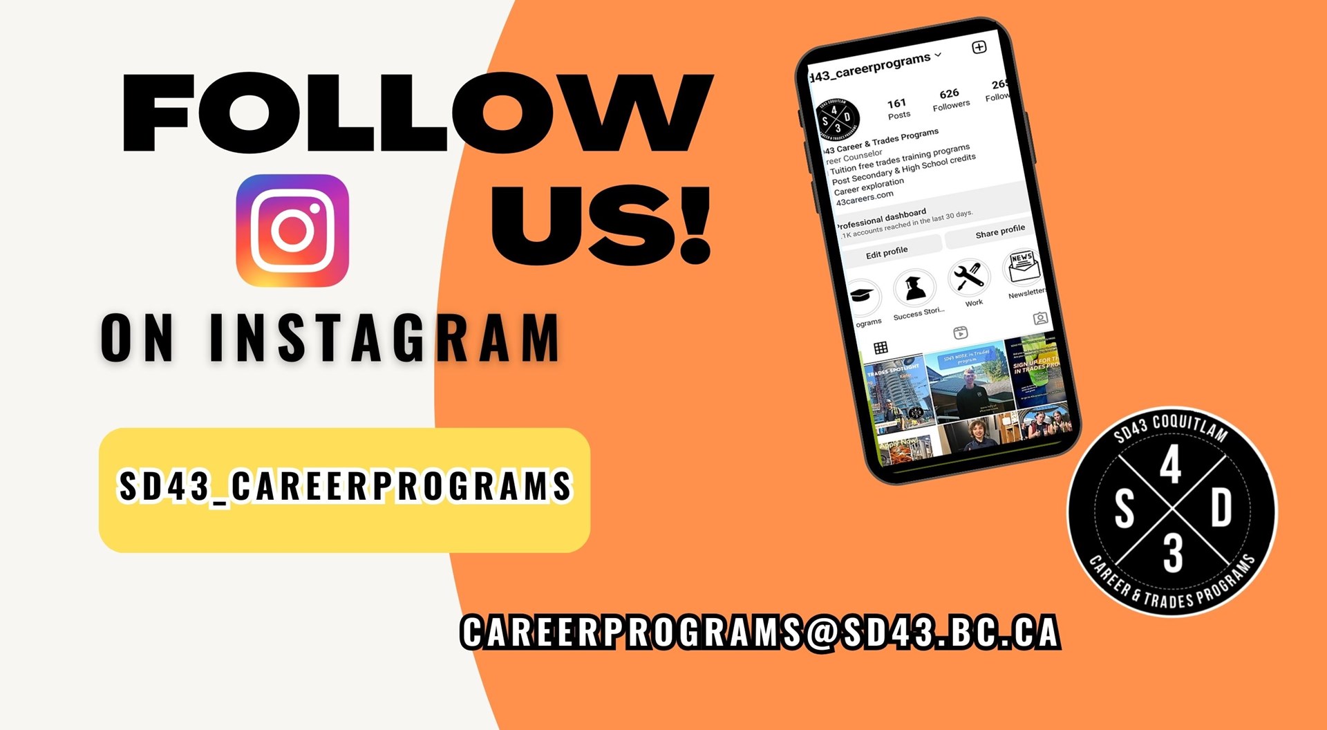 Follow us on Instagram