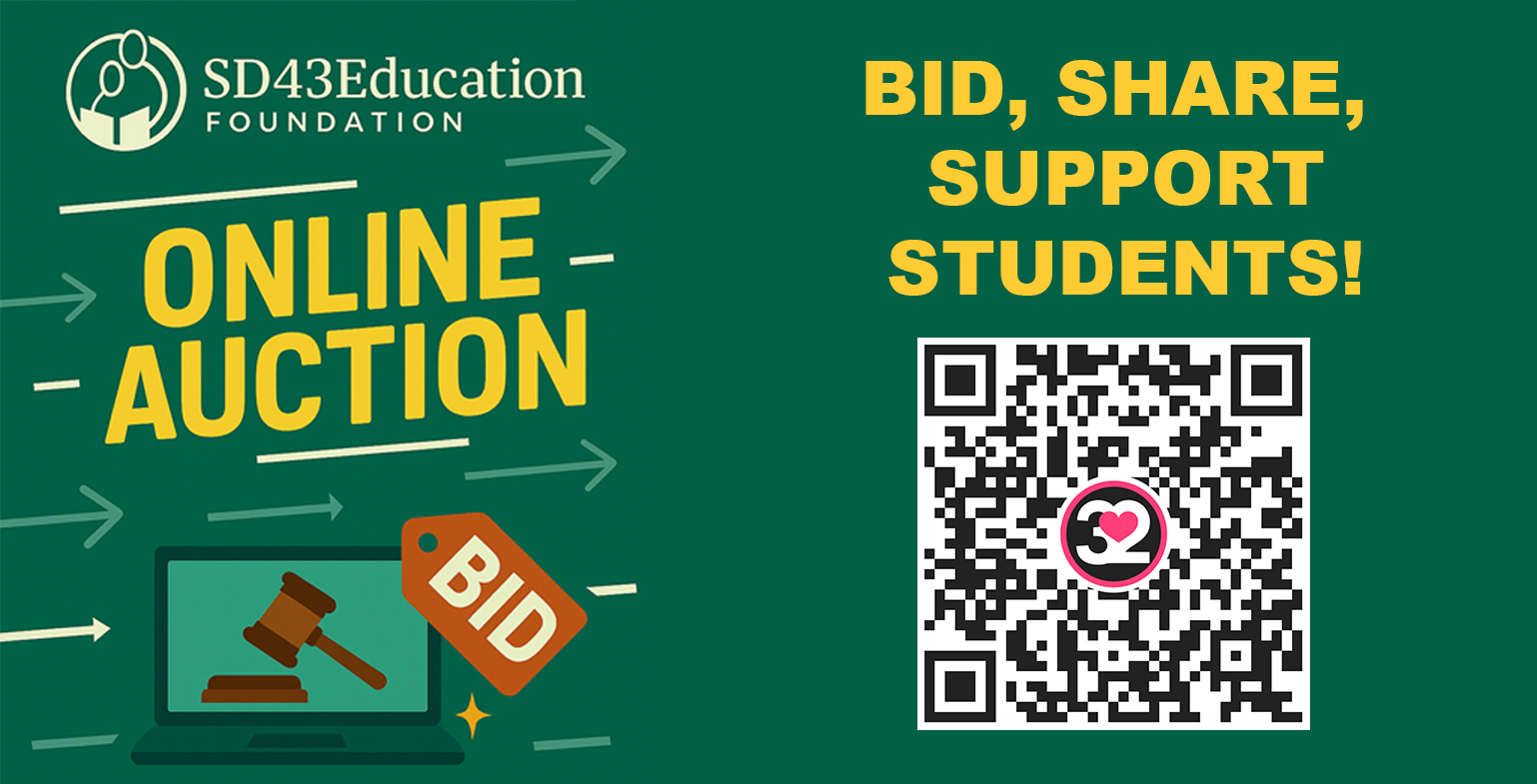 The SD43 Education Foundation Online Auction is LIVE!