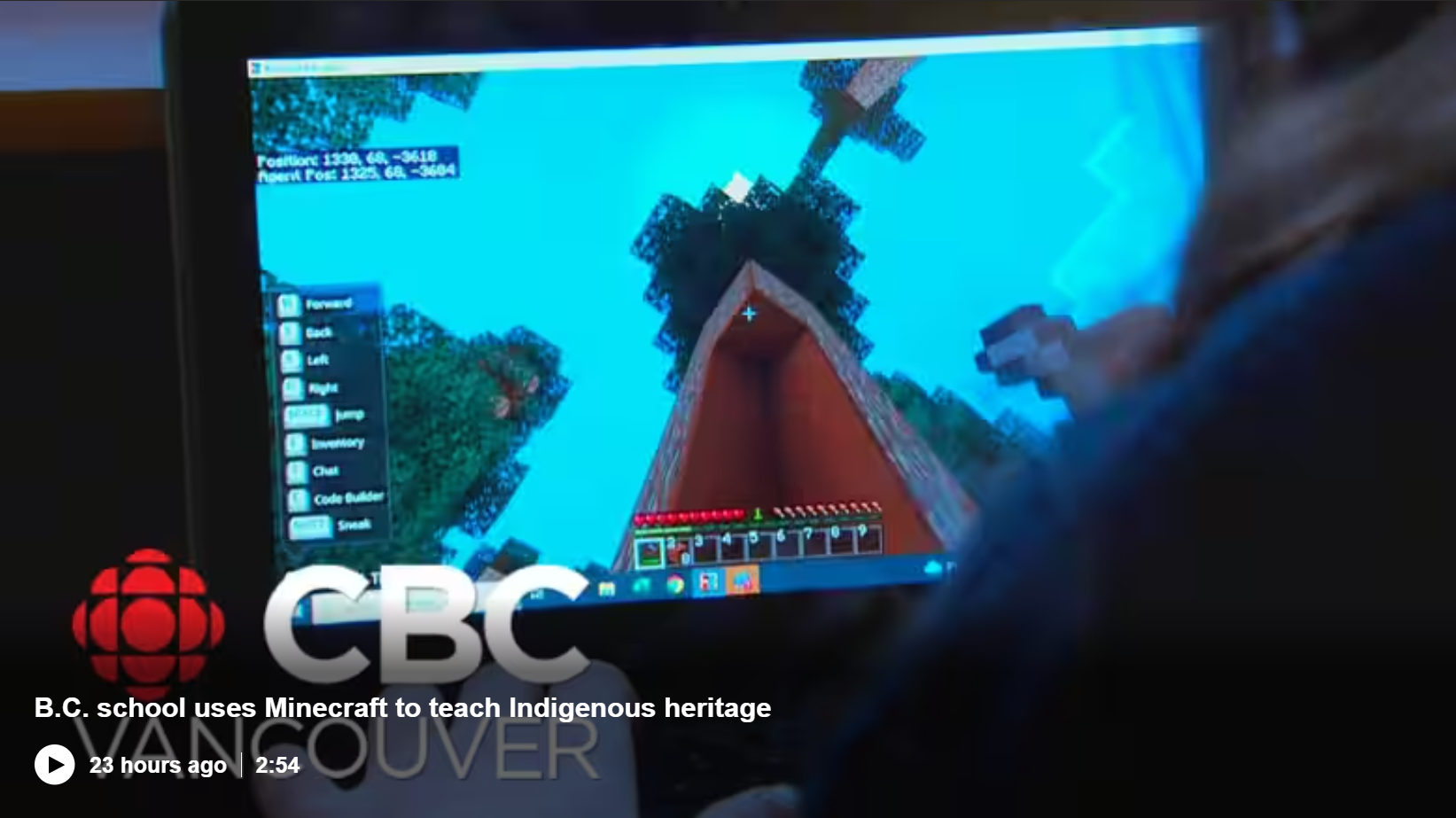 We’ve made headlines at CBC Vancouver with our groundbreaking collaboration with the Kwikwetlem Foundation and Microsoft in Education Canada in launching “A Pacific Northwest Coast Experience” in Minecraft for Education. 