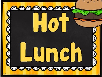 PAC Hot Lunch Information