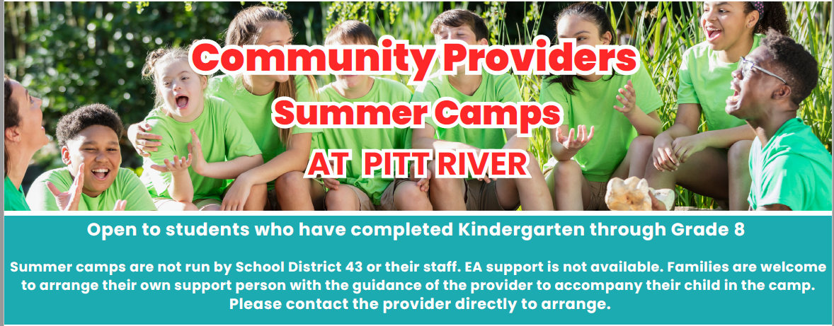 Community Providers Summer Camp at Pitt River