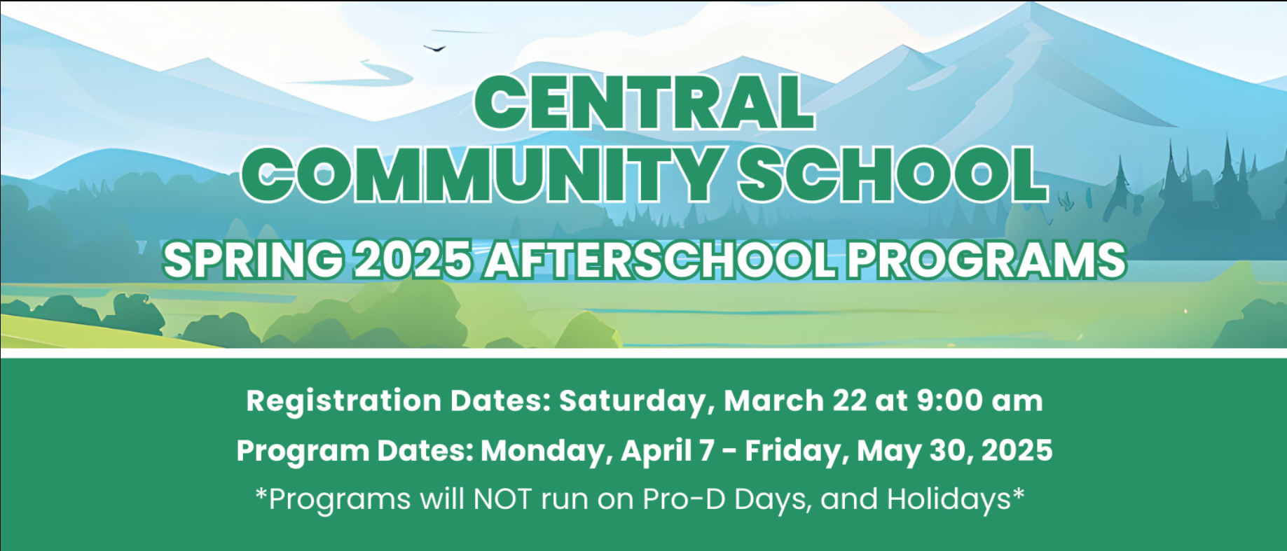 Spring Afterschool Programs