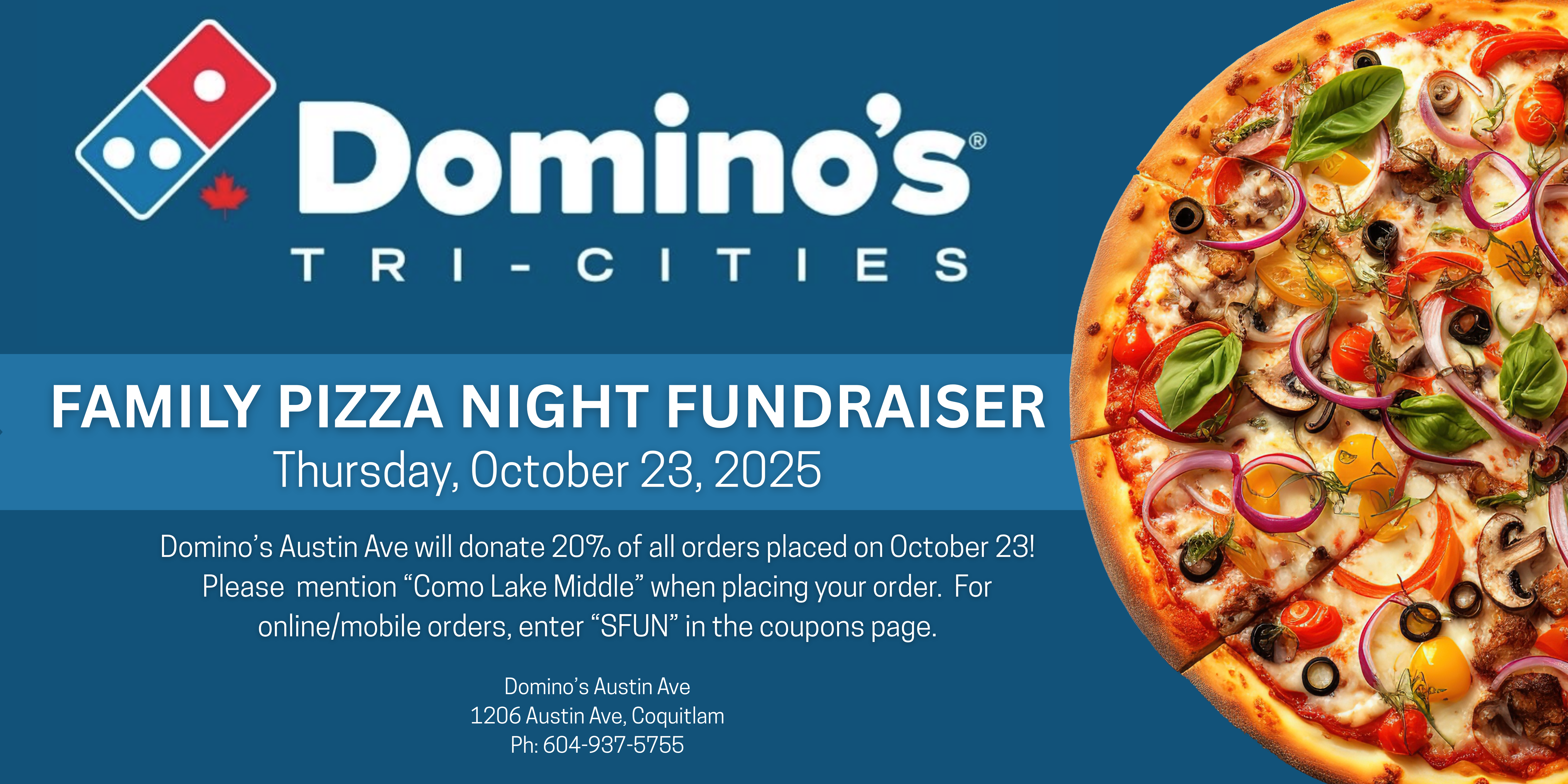 Domino's Austin Ave - Family Pizza Night Fundraiser