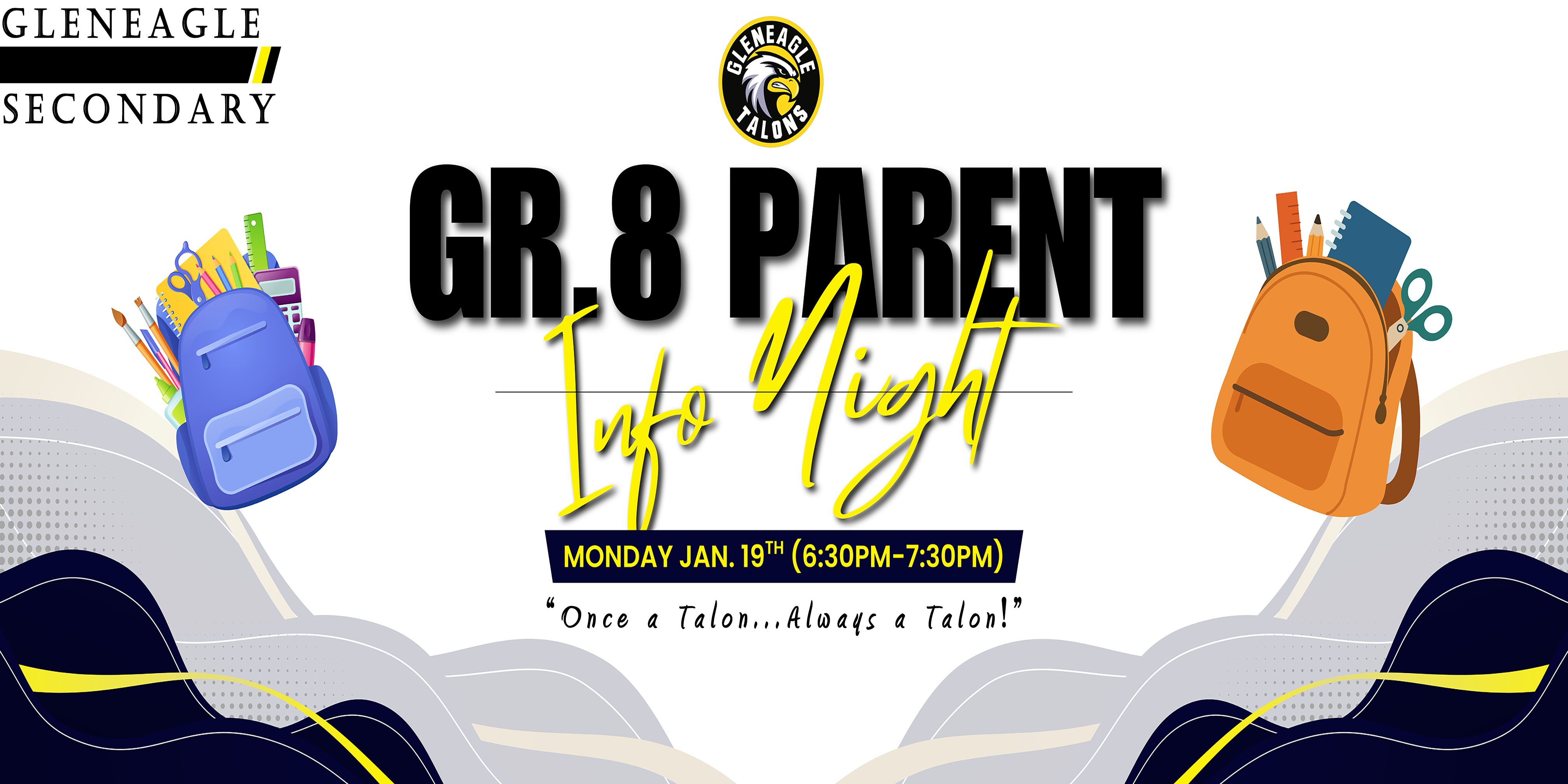 Gr.8 Parent Information Night