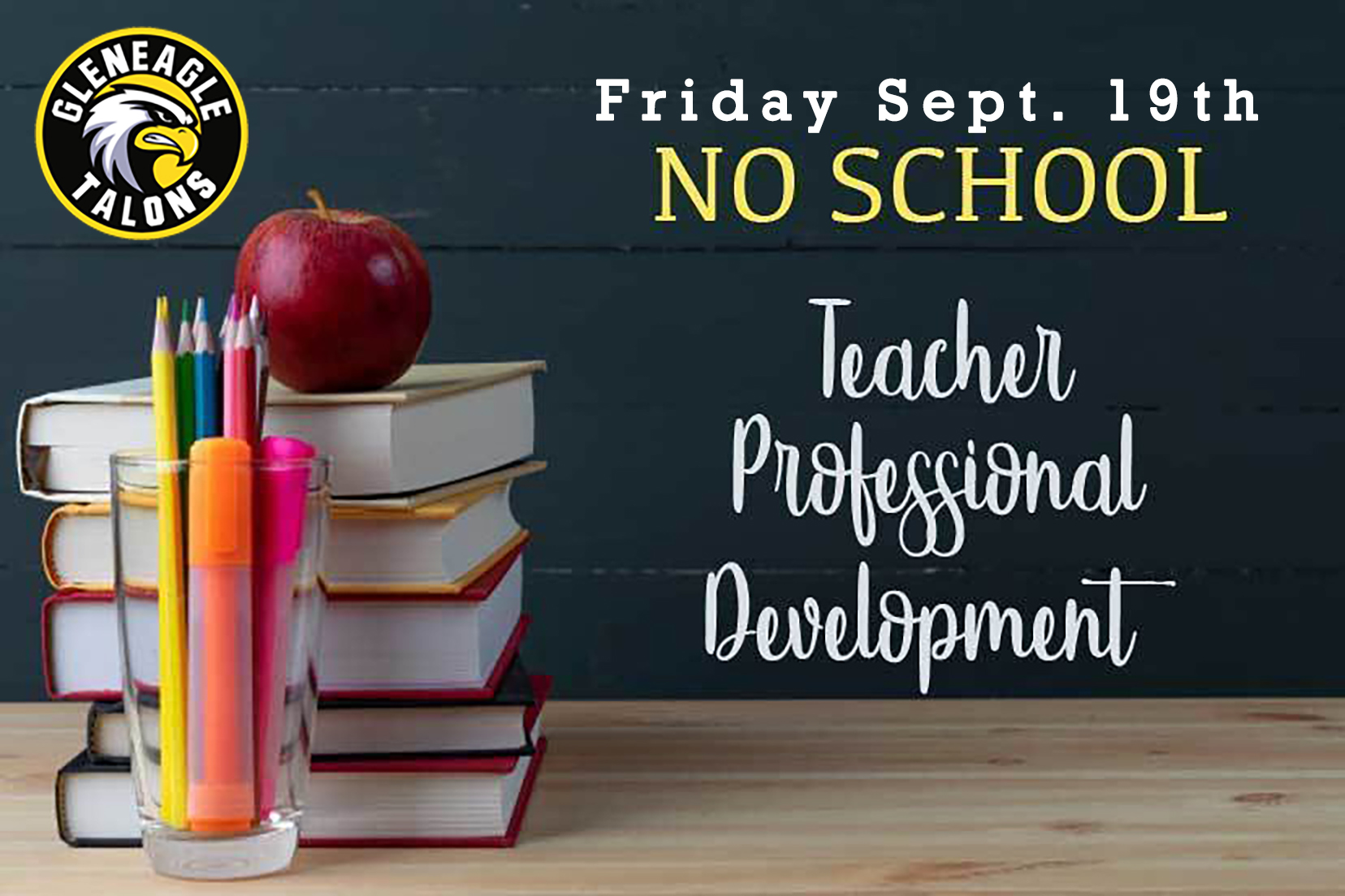 No School Friday Sept. 19th (Pro-D Day)
