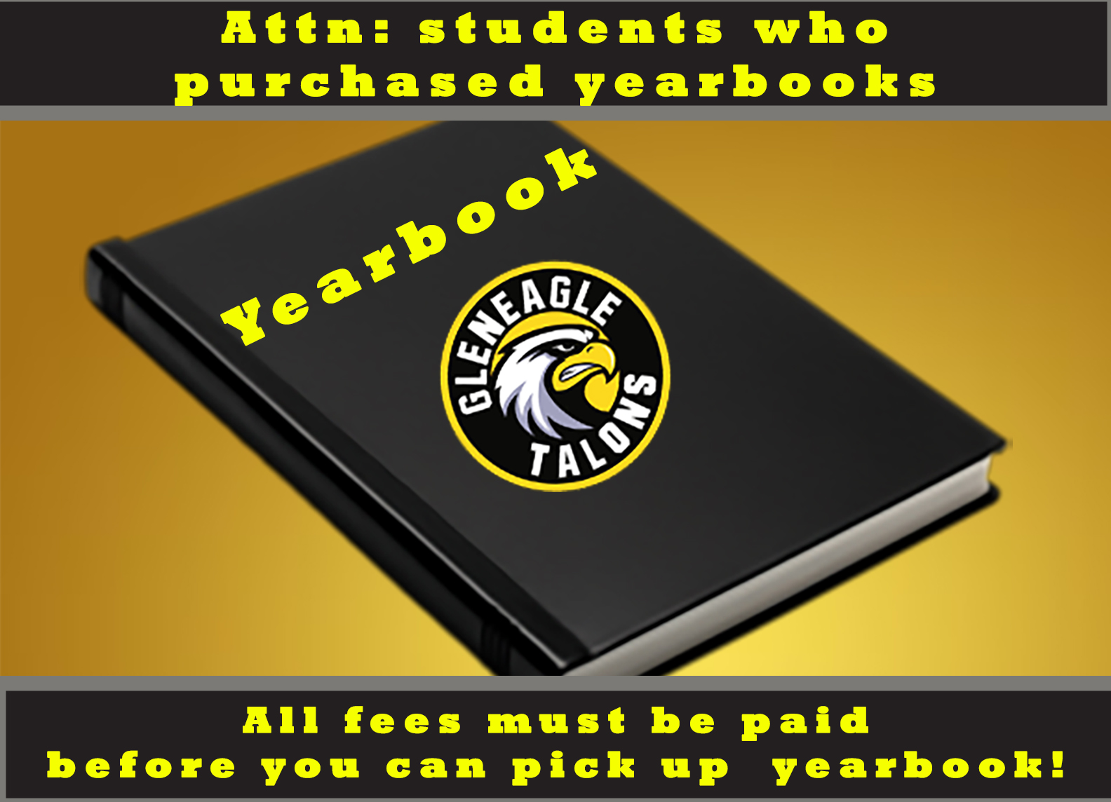 Yearbook Distribution June 11th