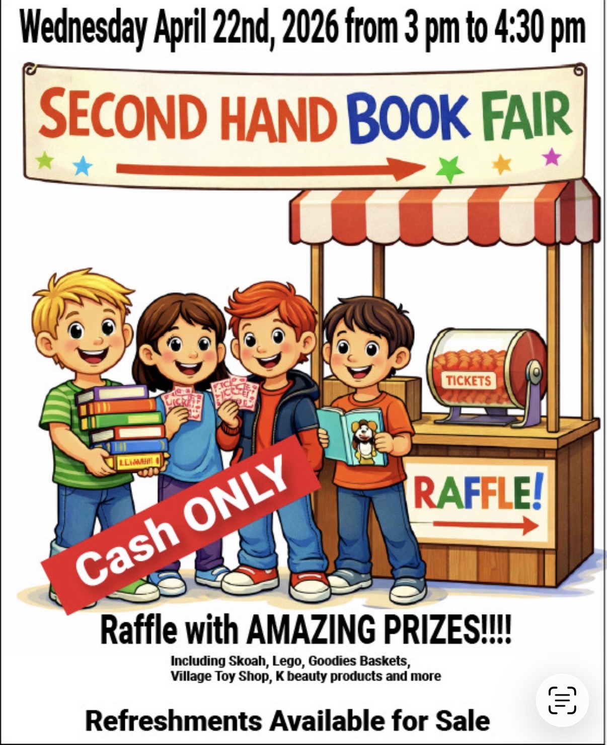 Second Hand Book Fair - Wed April 22nd
