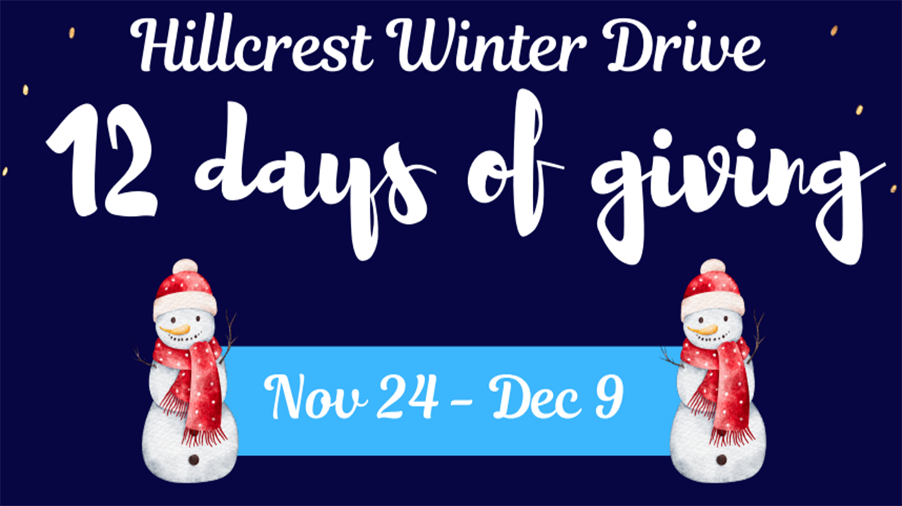 HIllcrest 12 Days of Giving