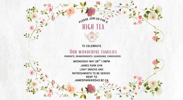 HIGH TEA AT JAMES PARK