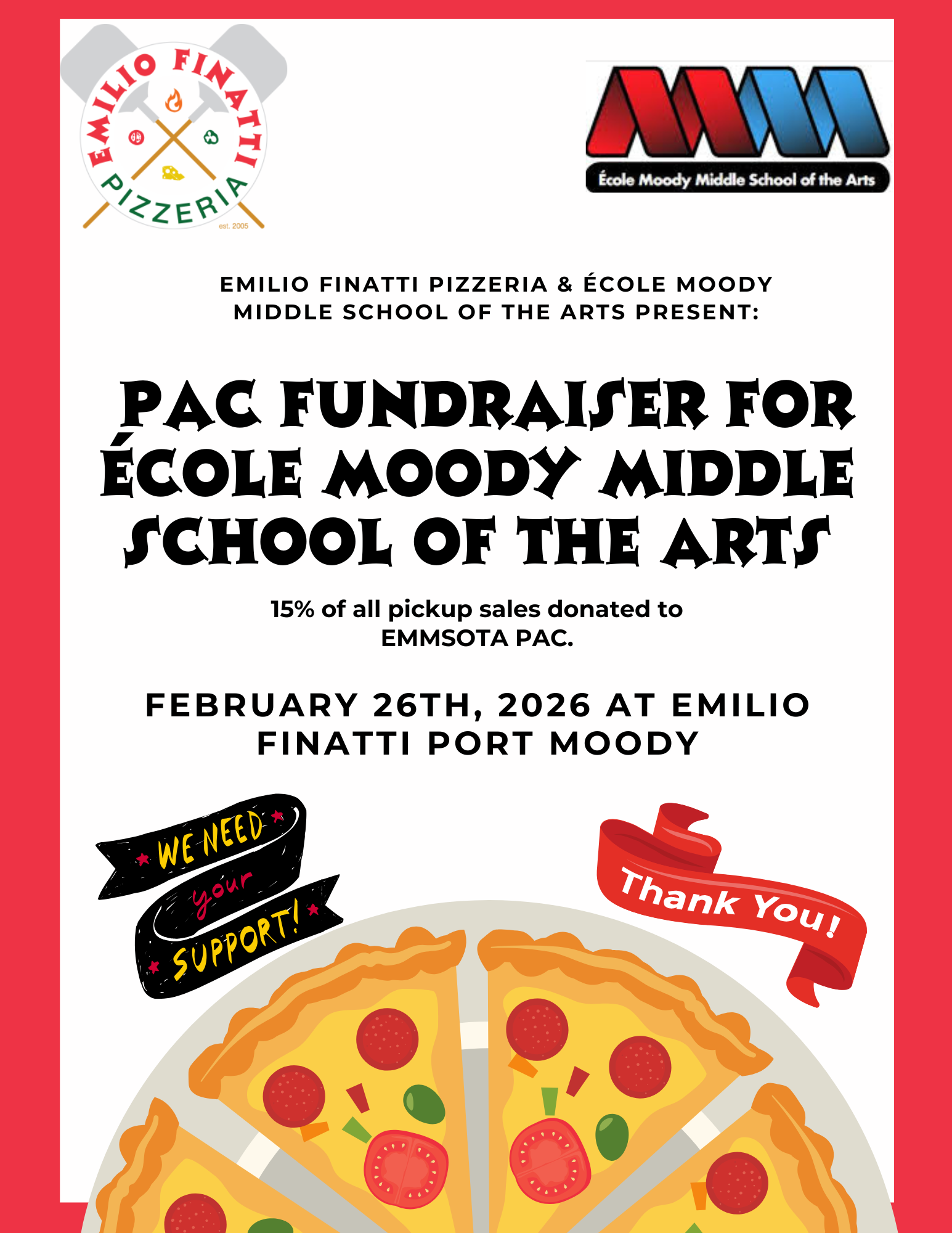 PAC - Pizza Night February 26, 2026!