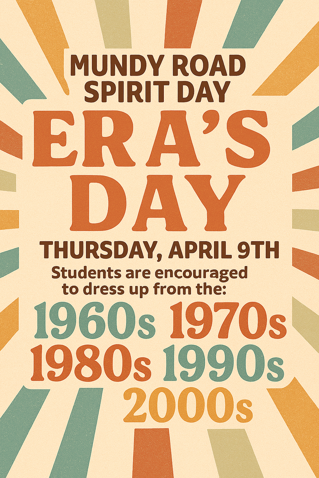 Mundy Road Spirit Day 