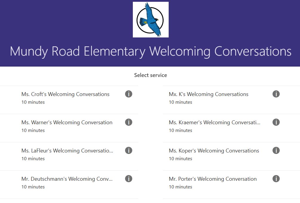 Welcome conversations