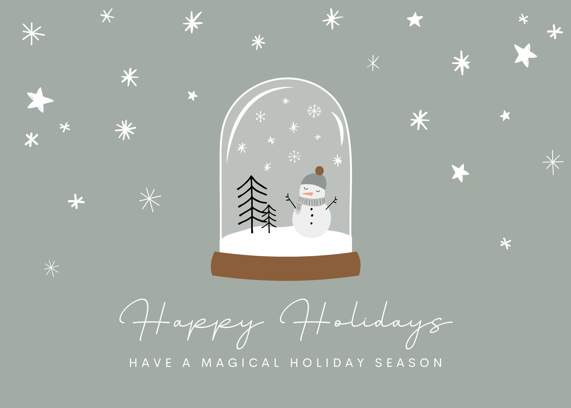 Warm wishes for a happy holiday season - from the Pinetree Staff