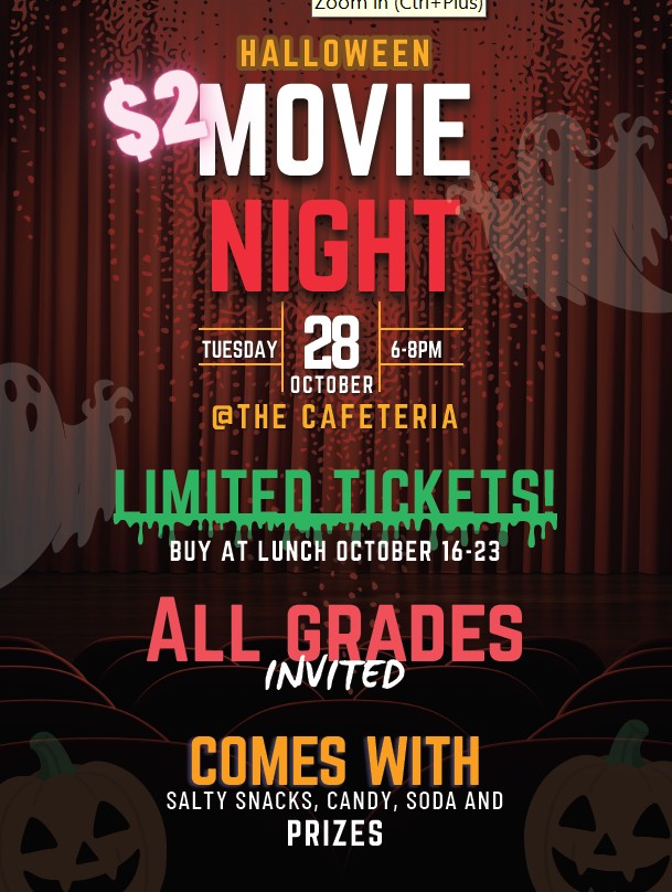 Halloween Movie Night - Oct 28