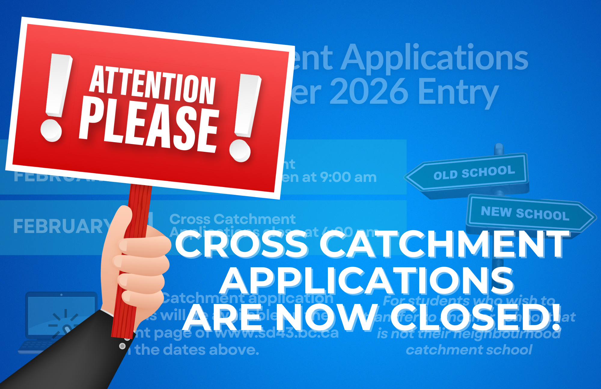 Cross Catchment Applications are now CLOSED