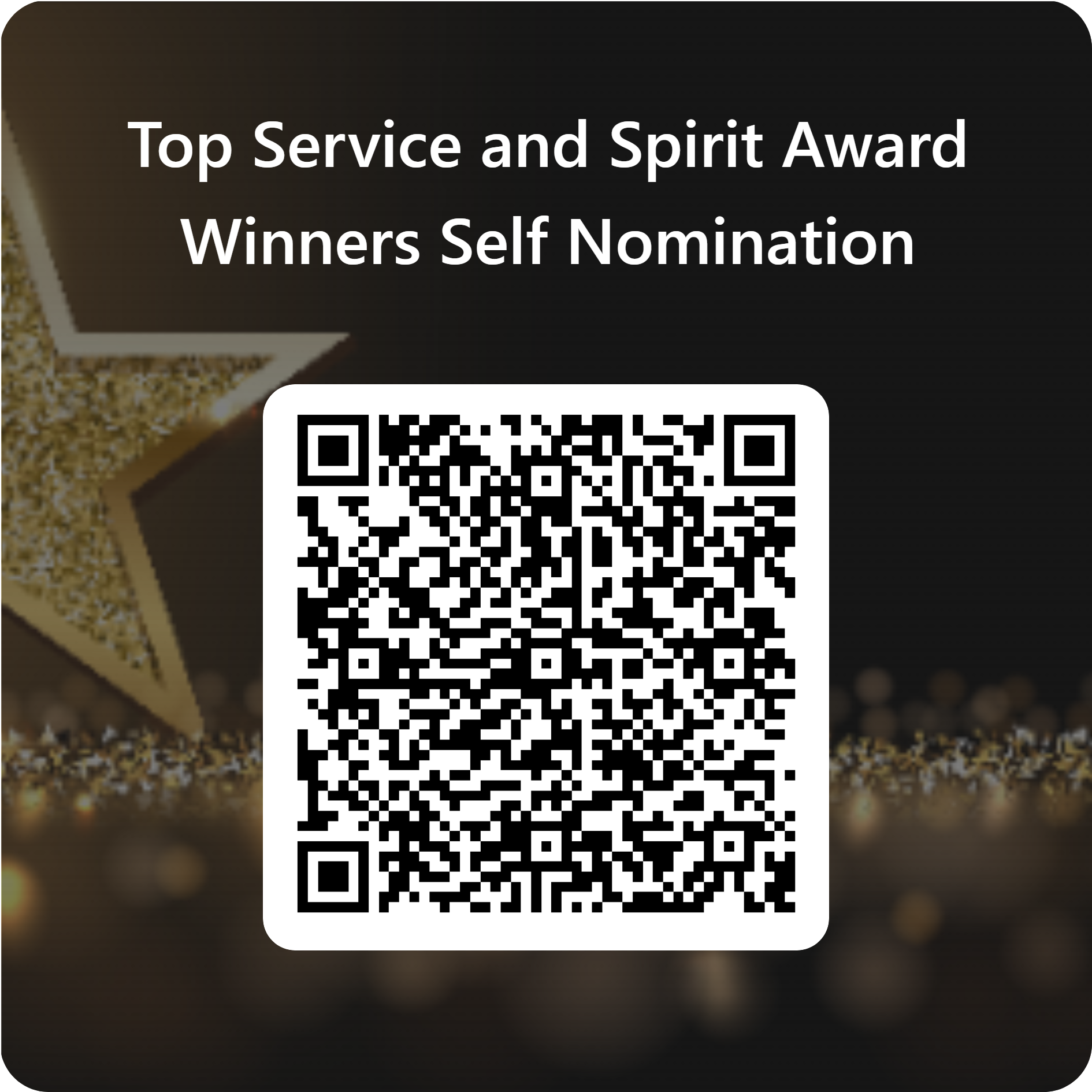 Top Service and Spirit Award Winners Self Nomination